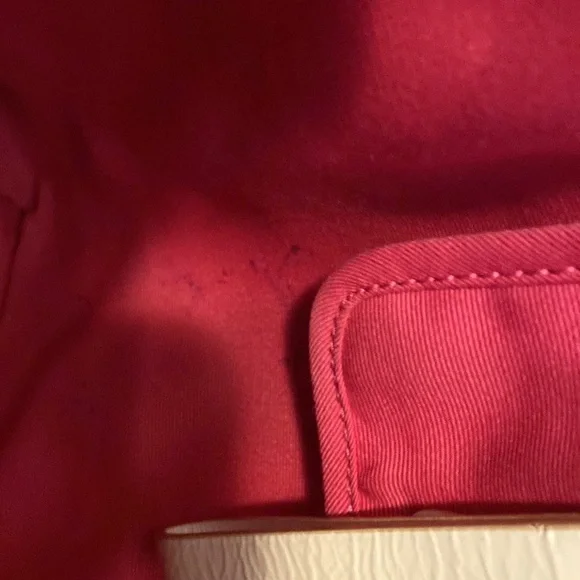 Coach Color-Block Tan & Brown Signature Tote Handbag White Leather 10859… - Picture 13 of 17